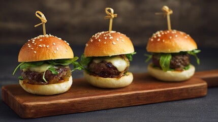 Juicy Beef Burger Topped with Melted Cheese, Grilled to a Golden Crisp—Every Bite Bursts with Rich, Savory Flavors, Boasting a Perfectly Seared Patty, Creamy Melted Cheese That Oozes With Each Bite