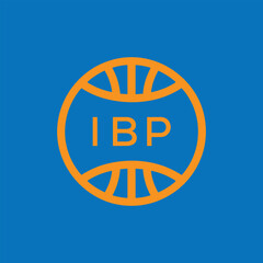 IBP Basketball Company logo. IBP Modern Sports logo design for entrepreneur and business. IBP Team Branding best icon.
