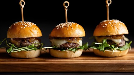 Juicy Beef Burger Topped with Melted Cheese, Grilled to a Golden Crisp—Every Bite Bursts with Rich, Savory Flavors, Boasting a Perfectly Seared Patty, Creamy Melted Cheese That Oozes With Each Bite