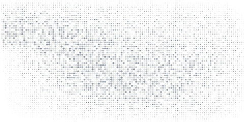 Dots gradient halftone background. Horizontal seamless dots pattern in pop art style. Abstract modern scrip effect