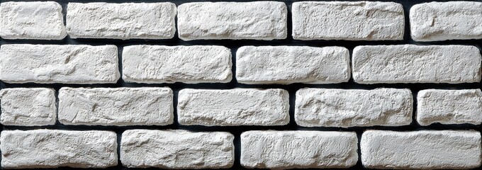 Obraz premium Light gray textured brick wall