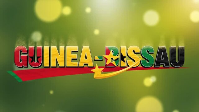 Guinea bissau flag graphic design