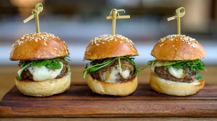 Juicy Beef Burger Topped with Melted Cheese, Grilled to a Golden Crisp—Every Bite Bursts with Rich, Savory Flavors, Boasting a Perfectly Seared Patty, Creamy Melted Cheese That Oozes With Each Bite