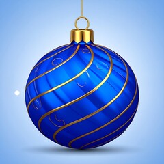 Blue Christmas ornament