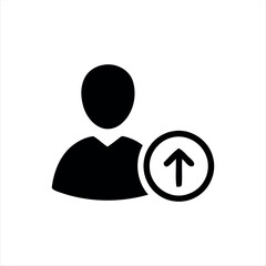 A minimal black silhouette of a person, symbolizing a user or profile in apps and websites.