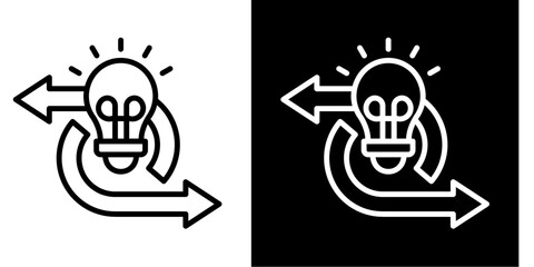 Agile Innovation  Icon Set White Style Collection