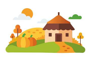 Fototapeta premium castle on the hill