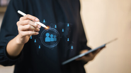 Target Audience Selection with Stylus and Tablet for CRM Analytics and Customer Segmentation