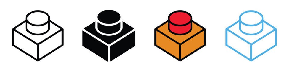 Emergency button icon vector. clear calls to action symbol. vector illustration.