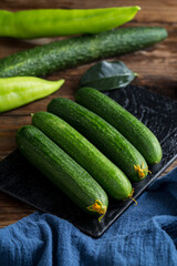 Fresh Cucumbers Healthy Ingredient High Resolution