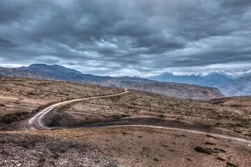 Scenic Outdoor Landscape With Sky And Mountains