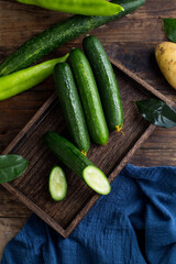 Fresh Cucumbers Healthy Ingredient High Resolution