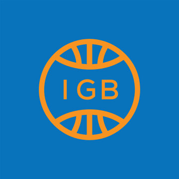 IGB Basketball Company logo. IGB Modern Sports logo design for entrepreneur and business. IGB Team Branding best icon.
