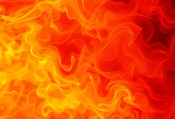 Obraz premium Intense swirling orange, yellow, and red abstract fire texture, smoky and ethereal, graphic, flames