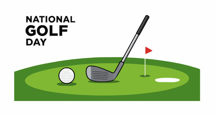 Vector illustration National golf day