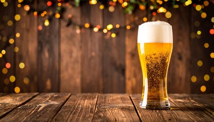 Refreshing Beer in a Glass.