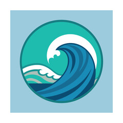 Ocean wave graphic