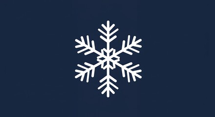 Simple snowflake graphic design