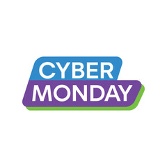 Cyber monday sale promotion design big discount marketing advertising event vector