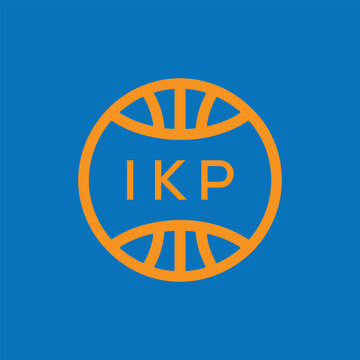 IKP Basketball Company logo. IKP Modern Sports logo design for entrepreneur and business. IKP Team Branding best icon.
