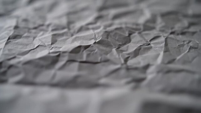 Crumpled Gray Paper Texture