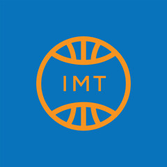 IMT Basketball Company logo. IMT Modern Sports logo design for entrepreneur and business. IMT Team Branding best icon.
