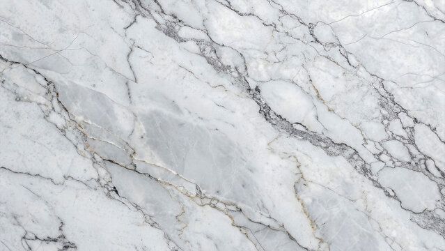 White Marble Texture with Natural Gray Veins