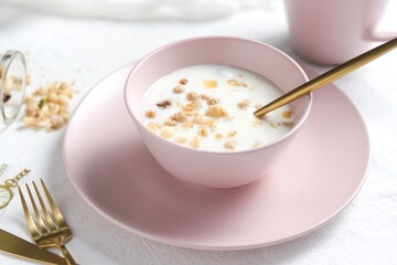 Oat Yogurt Milk Breakfast Tea Dessert