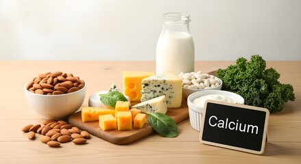 Healthy Calcium Sources Dairy, Nuts, and Greens for Strong Bones and Optimal Health