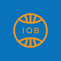 IQB Basketball Company logo. IQB Modern Sports logo design for entrepreneur and business. IQB Team Branding best icon.
