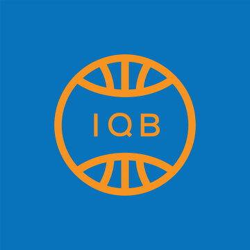 IQB Basketball Company logo. IQB Modern Sports logo design for entrepreneur and business. IQB Team Branding best icon.
