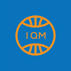 IQM Basketball Company logo. IQM Modern Sports logo design for entrepreneur and business. IQM Team Branding best icon.
