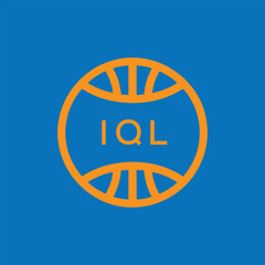 IQL Basketball Company logo. IQL Modern Sports logo design for entrepreneur and business. IQL Team Branding best icon.
