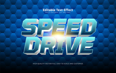 speed drive editable text effect