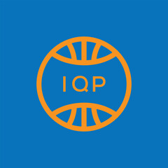 IQP Basketball Company logo. IQP Modern Sports logo design for entrepreneur and business. IQP Team Branding best icon.
