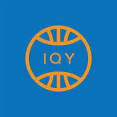 IQY Basketball Company logo. IQY Modern Sports logo design for entrepreneur and business. IQY Team Branding best icon.
