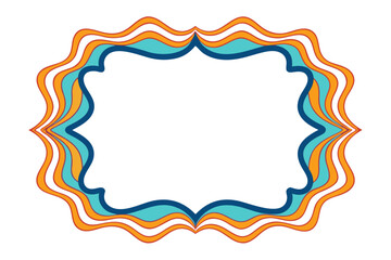vector illustration of a colorful frame