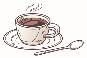 cup of coffee with spoon