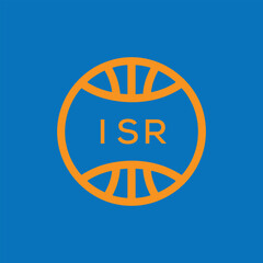 ISR Basketball Company logo. ISR Modern Sports logo design for entrepreneur and business. ISR Team Branding best icon.

