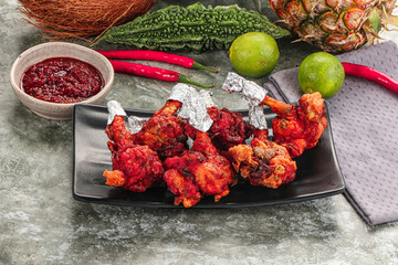 Indian cuisine - Red Chicken lolypops