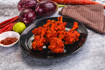 Indian cuisine - spicy Chicken lollipop