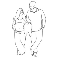pregnant woman with her husband
