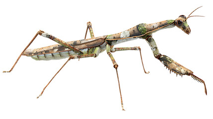 mantis isolated on white background
