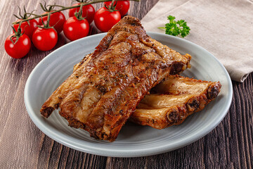 Steamed pork ribs with spices