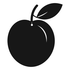vector illustration of a davidson's plum fruit silhouette