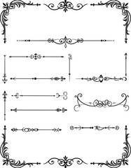 Obraz premium Ornamental design elements