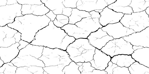High-resolution cracked earth texture background with natural dry soil pattern, detailed surface cracks, distressed design element, perfect for abstract, nature, and grunge creative projects.