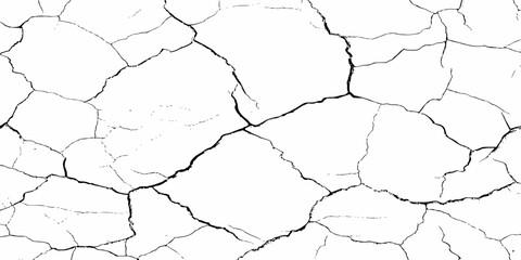 High-resolution cracked earth texture background with natural dry soil pattern, detailed surface cracks, distressed design element, perfect for abstract, nature, and grunge creative projects.
