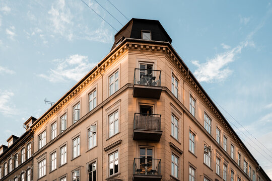 Modern and Historic architecture of Copenhagen, Denmark. 