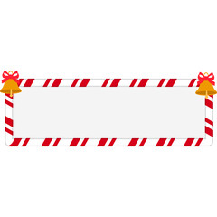 Christmas Candy Cane Frame
